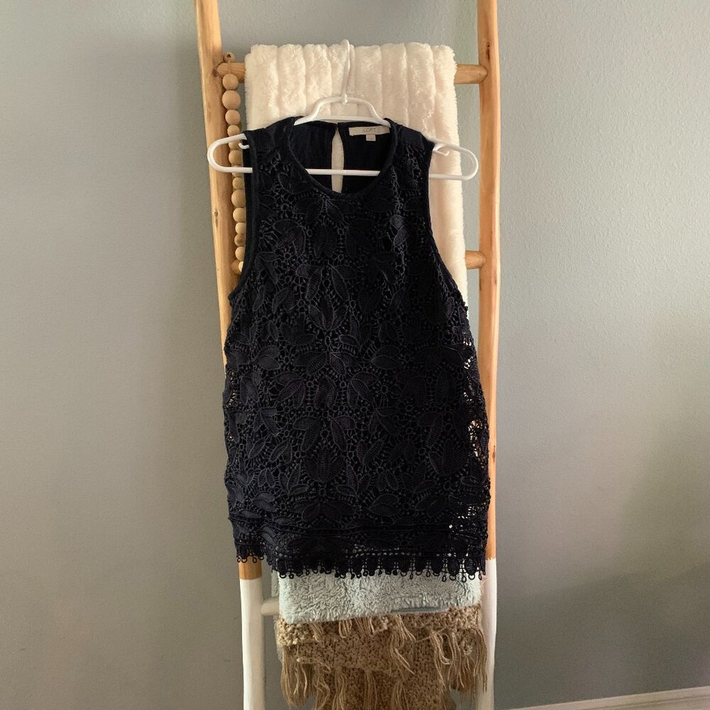 Navy Blue LOFT tank Sz M